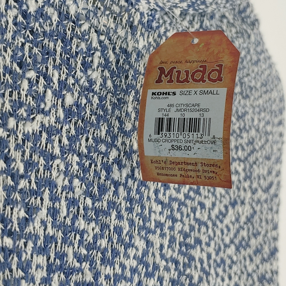 ⭕SOLD⭕ MUDD Knit Crop Pullover/ Hoodie - Picture 6 of 7